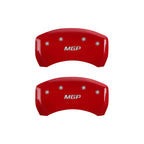 MGP 4 Caliper Covers Engraved Front & Rear MGP Red Finish Silver Char 2013 Mercedes-Benz SL550