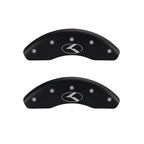 MGP 4 Caliper Covers Engraved Front & Rear MGP Red Finish Silver Characters 2018 Tesla S