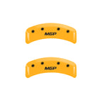 MGP 4 Caliper Covers Engraved Front & Rear MGP Yellow Finish Black Char 1997 Mazda Miata