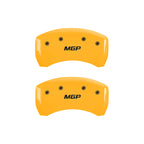 MGP 4 Caliper Covers Engraved Front & Rear MGP Yellow Finish Black Characters 2008 Pontiac G5