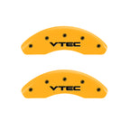 MGP 4 Caliper Covers Engraved Front & Rear MGP Yellow finish black ch
