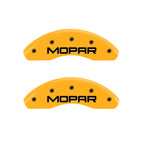 MGP 4 Caliper Covers Engraved Front & Rear Mopar Yellow Finish Black Char 2004 Chrysler Crossfire