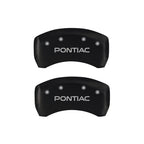 MGP 4 Caliper Covers Engraved Front & Rear Pontiac Red finish silver ch