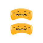 MGP 4 Caliper Covers Engraved Front & Rear Pontiac Yellow Finish Black Char 2007 Pontiac Solstice