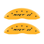MGP 4 Caliper Covers Engraved Front & Rear SRT8 Yellow finish black ch