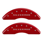 MGP 4 Caliper Covers Engraved Front & Rear Silverado Yellow finish black ch