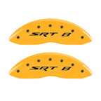 MGP 4 Caliper Covers Engraved Front & Rear Srt8 Yellow Finish Black Char 2006 Jeep Commander