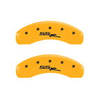 MGP 4 Caliper Covers Engraved Front & Rear Ssr Yellow Finish Black Char 2003 GMC Sierra 1500