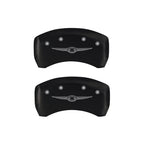 MGP 4 Caliper Covers Engraved Front & Rear Style 1/Chrysler Wing Red finish silver ch