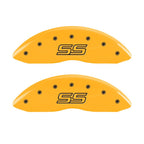 MGP 4 Caliper Covers Engraved Front & Rear Trailblazer SS Yellow Finish Black Char 2004 Chevy SSR