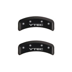 MGP 4 Caliper Covers Engraved Front & Rear Vtech Red finish silver ch