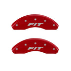 MGP 4 Caliper Covers Engraved Front & Rear i-Vtec Red finish silver ch