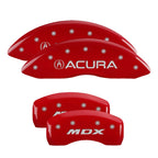 MGP 4 Caliper Covers Engraved Front & Rear i-Vtec Red finish silver ch