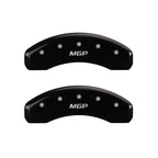 MGP Rear set 2 Caliper Covers Engraved Rear MGP Black finish silver ch