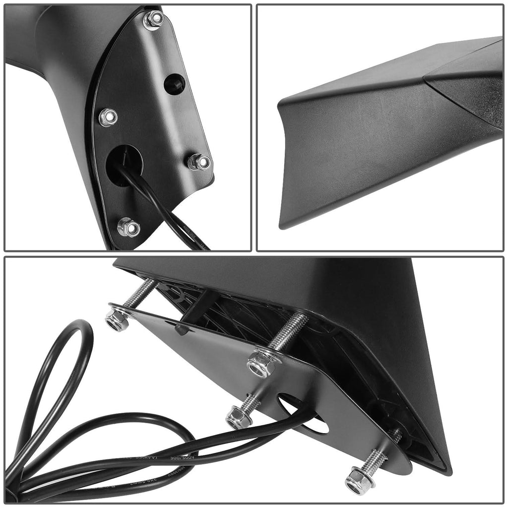2018-2021 Volvo VNL Hood Mirror with Amber LED Arrow-Chevron