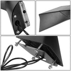 2018-2021 Volvo VNL Hood Mirror with Amber LED Arrow-Chevron