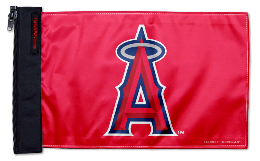 Los Angeles Angels 11"x17" Forever Wave Flag for Jeep Wrangler JKU 4-Door 2007-2018