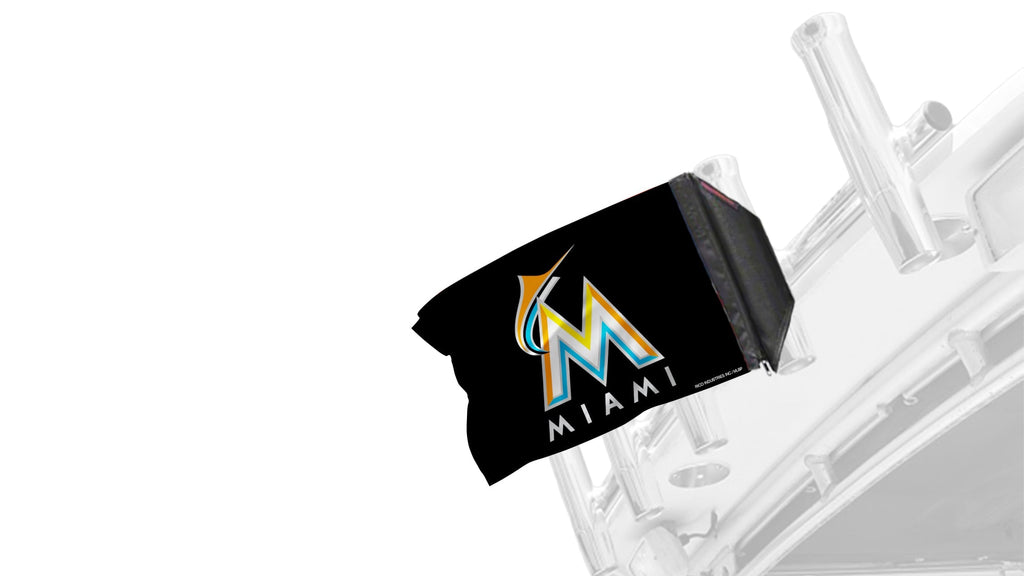 Miami Marlins 11"x17" Forever Wave Flag for Boats