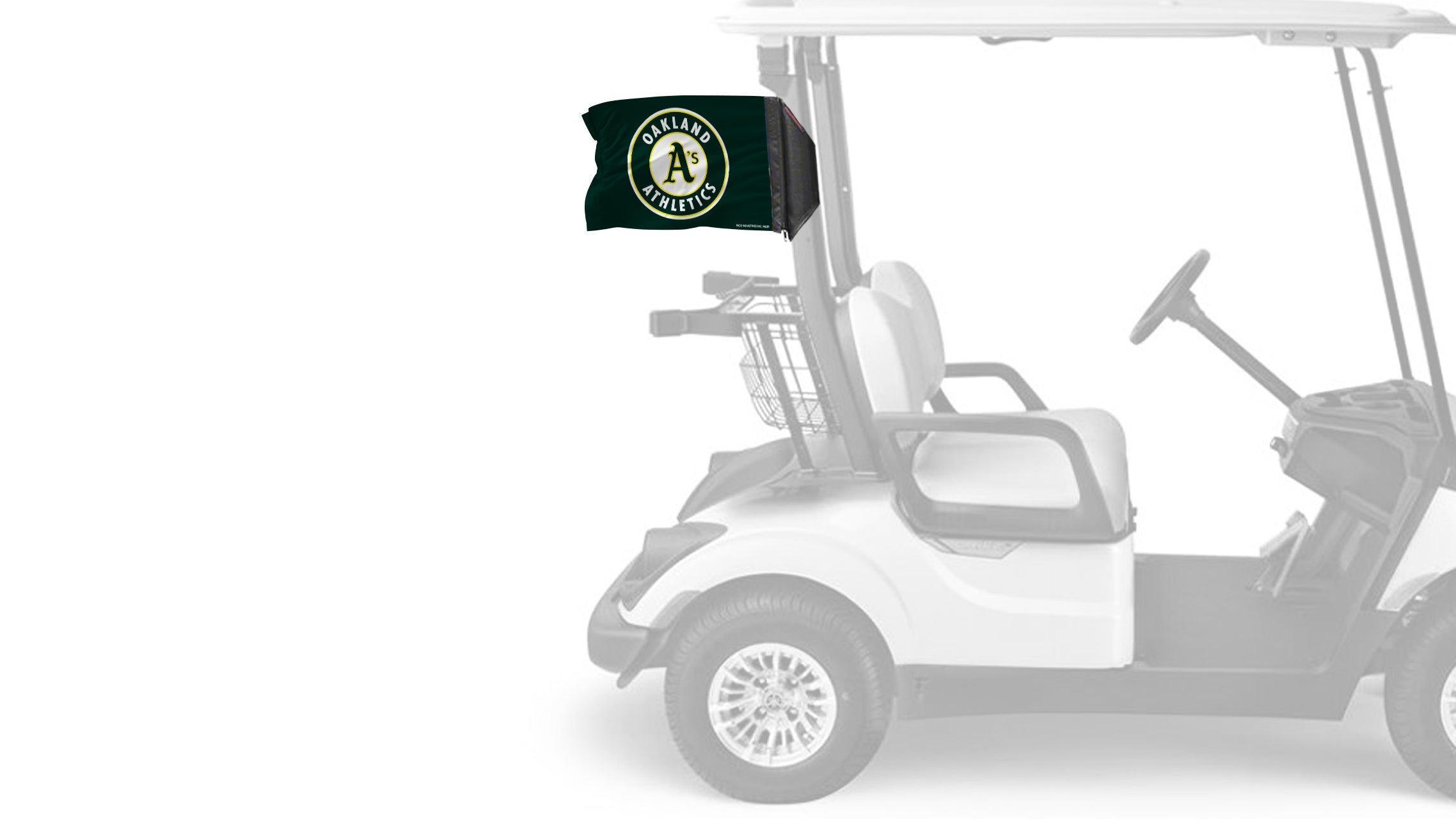 Oakland A's 11"x17" Forever Wave Flag for Golf Carts