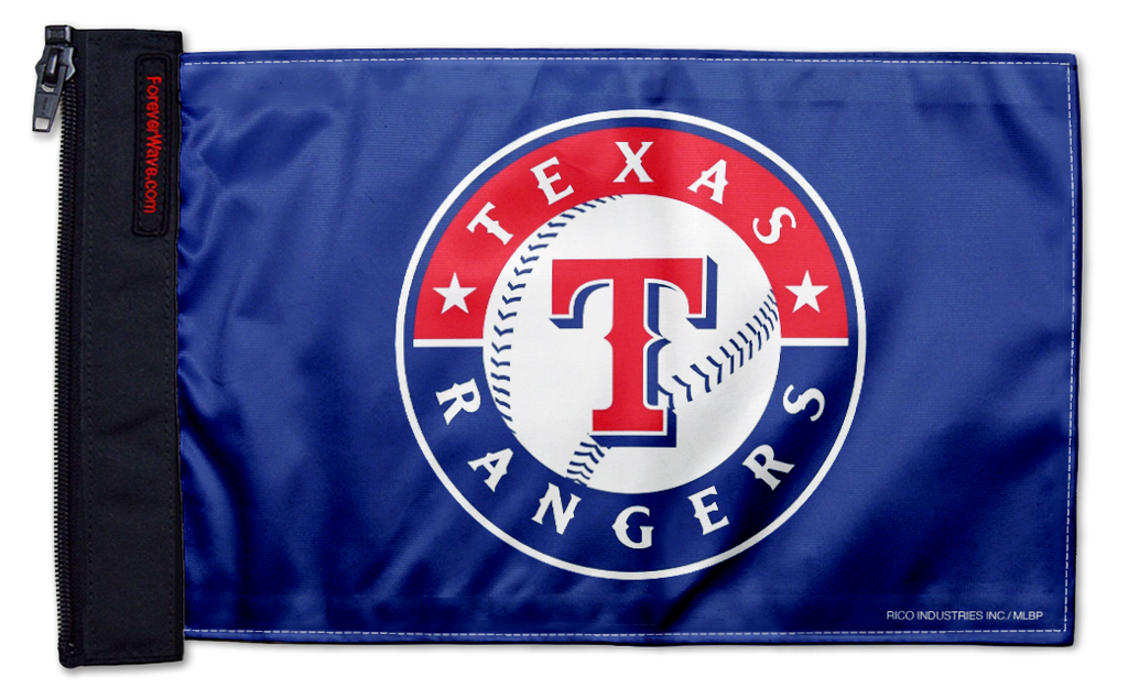 Texas Rangers 11"x17" Forever Wave Flag for Jeep Wrangler JKU 4-Door 2007-2018