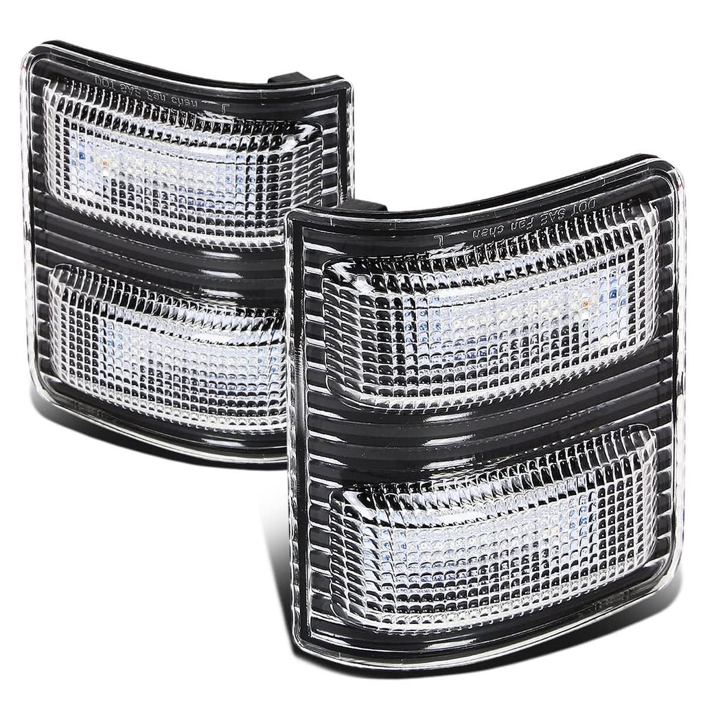 2008-2015 Ford Super Duty Towing Mirror Side Lights - Black/Amber