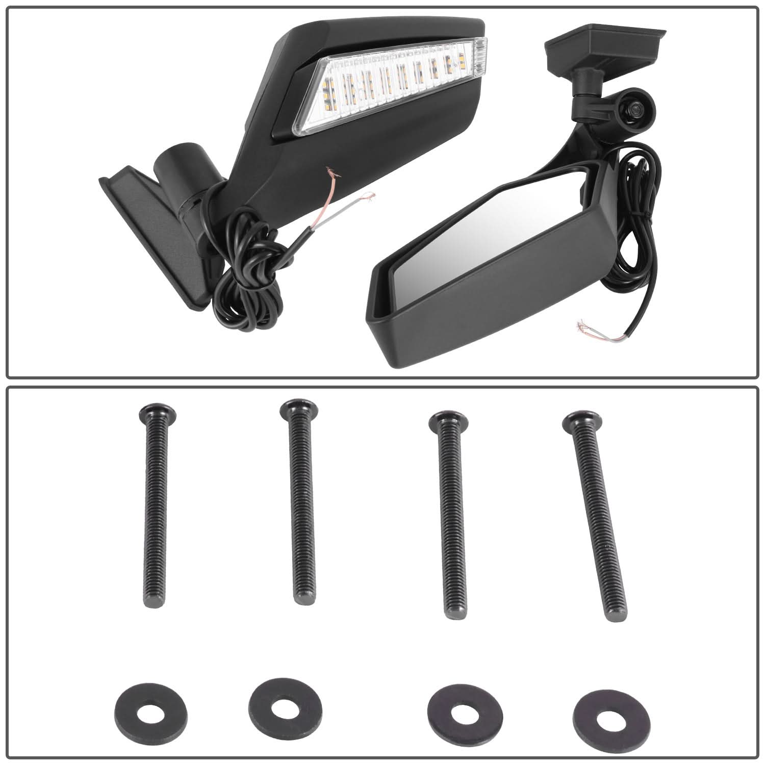 Universal UTV Side Mirror with LED Light