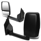03-18 Chevy Express GMC Savana Manual Side Mirror Pair Black