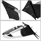 88-02 Chevrolet C/K Series Manual Power Side Mirror Left Black