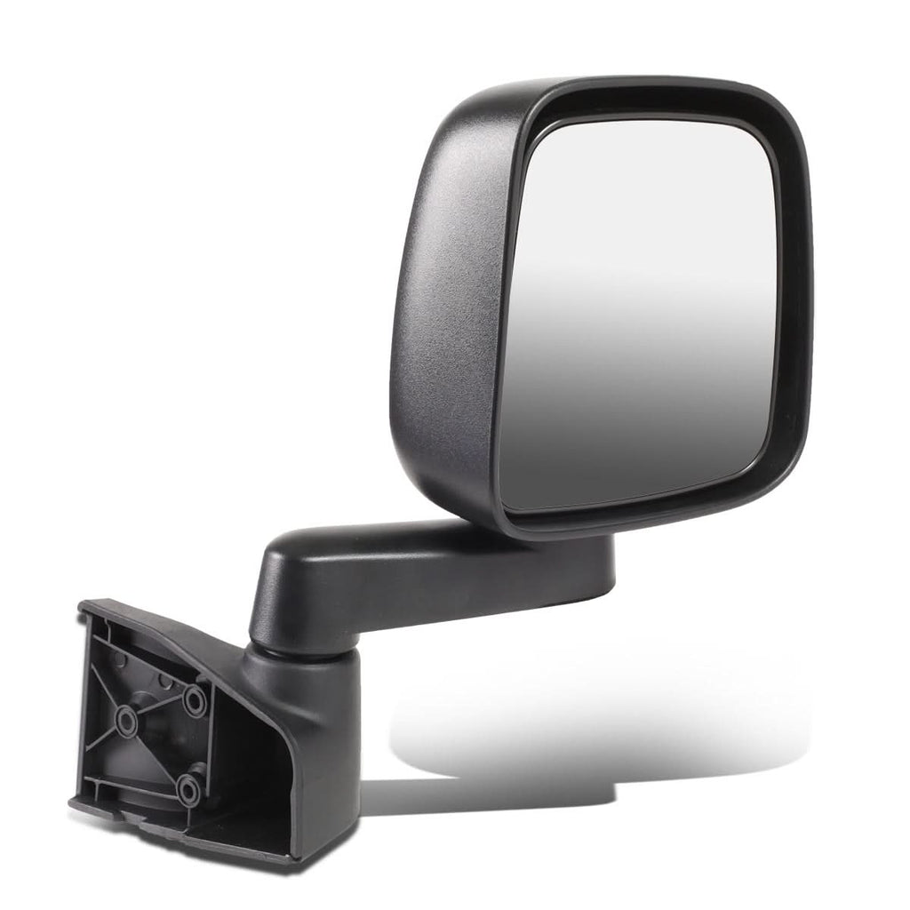 2003-2006 Jeep Wrangler Manual Side Mirror Right Black