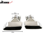 Universal Exhaust Muffler Pipe Tips Chrome Stainless Steel Pair 2PC