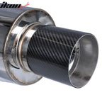 Universal Fitment 4Inch N1 Style Rear Muffler Exhaust Tip Carbon Fiber