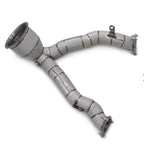 Stainless Exhaust Downpipe for Porsche Macan 3.0T 2.9T by Stratec Systems