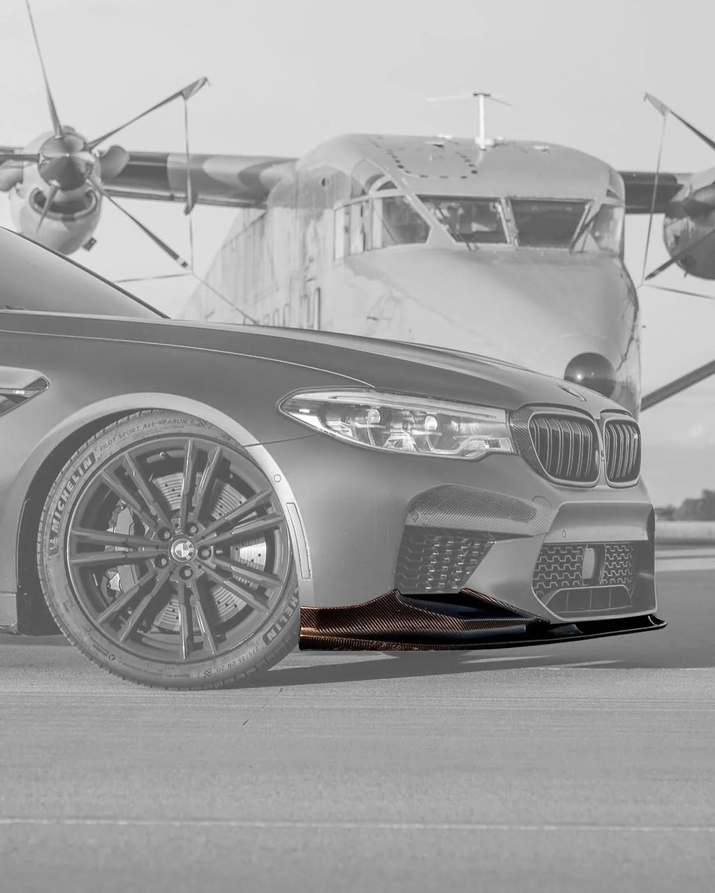 BMW 5 Series F90 M5 3D Style Carbon Fiber Front Lip (2018 +)