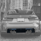 BMW 3 Series G80 M3 G82 G83 M4 Euro Version OE Style Carbon Fiber Rear Diffuser (2019 - 2024)