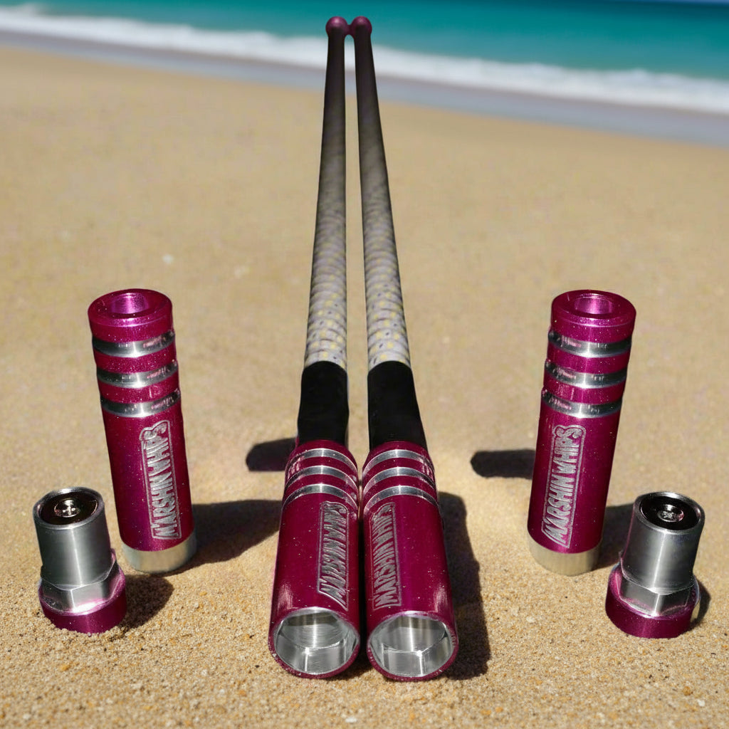 Game Changer LED Whip Set - Red, White & Blue Edition by Marshin Whips