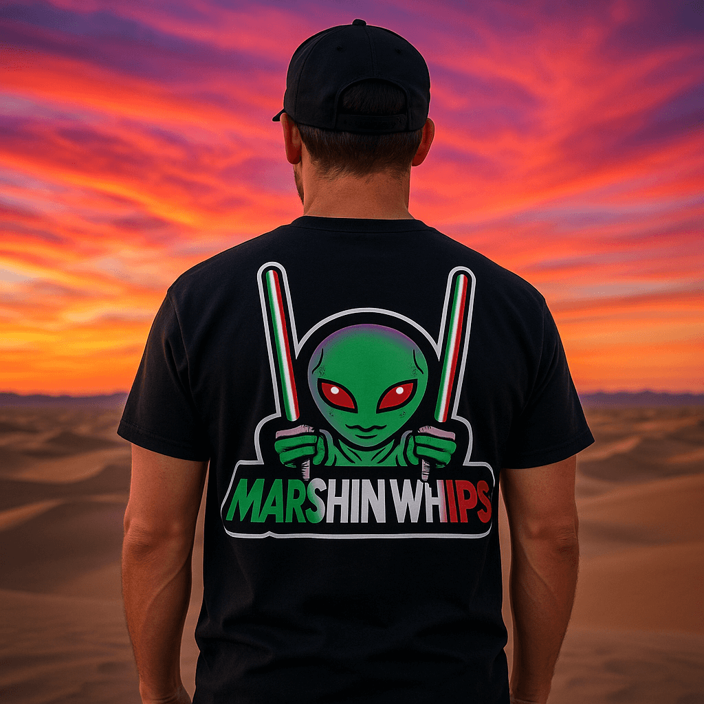 Marshin Whips Limited Edition Black Mexican Pride Tee | Off-Road Apparel