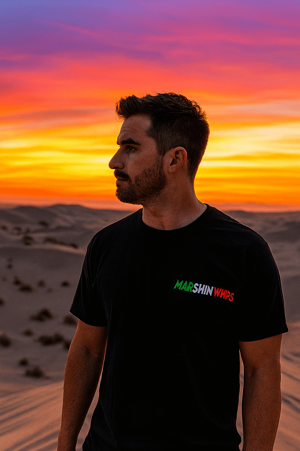 Marshin Whips Limited Edition Black Mexican Pride Tee | Off-Road Apparel
