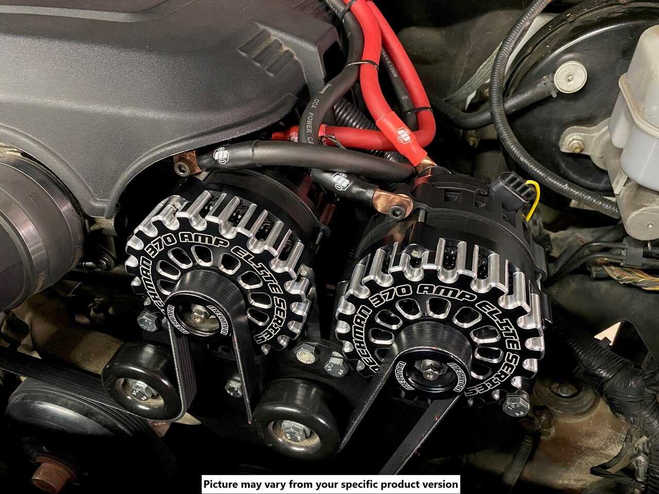 Mechman 800 Amp Green Dual Alternator Kit for 2005 - 2013 GM Trucks