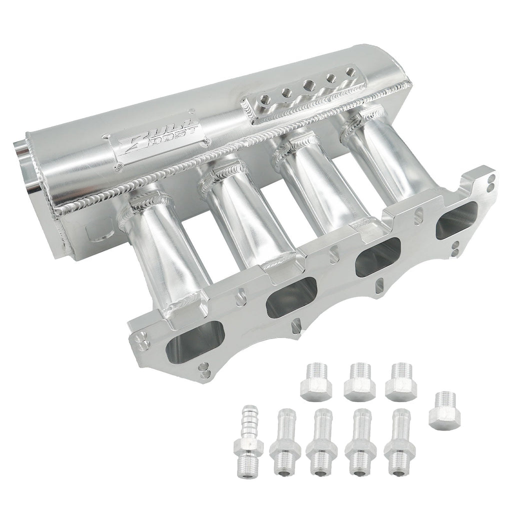 Polished Aluminum Intake Manifold for Mazda Miata MX-5 NA NB 1.8 89-05 - Bull Boost Performance