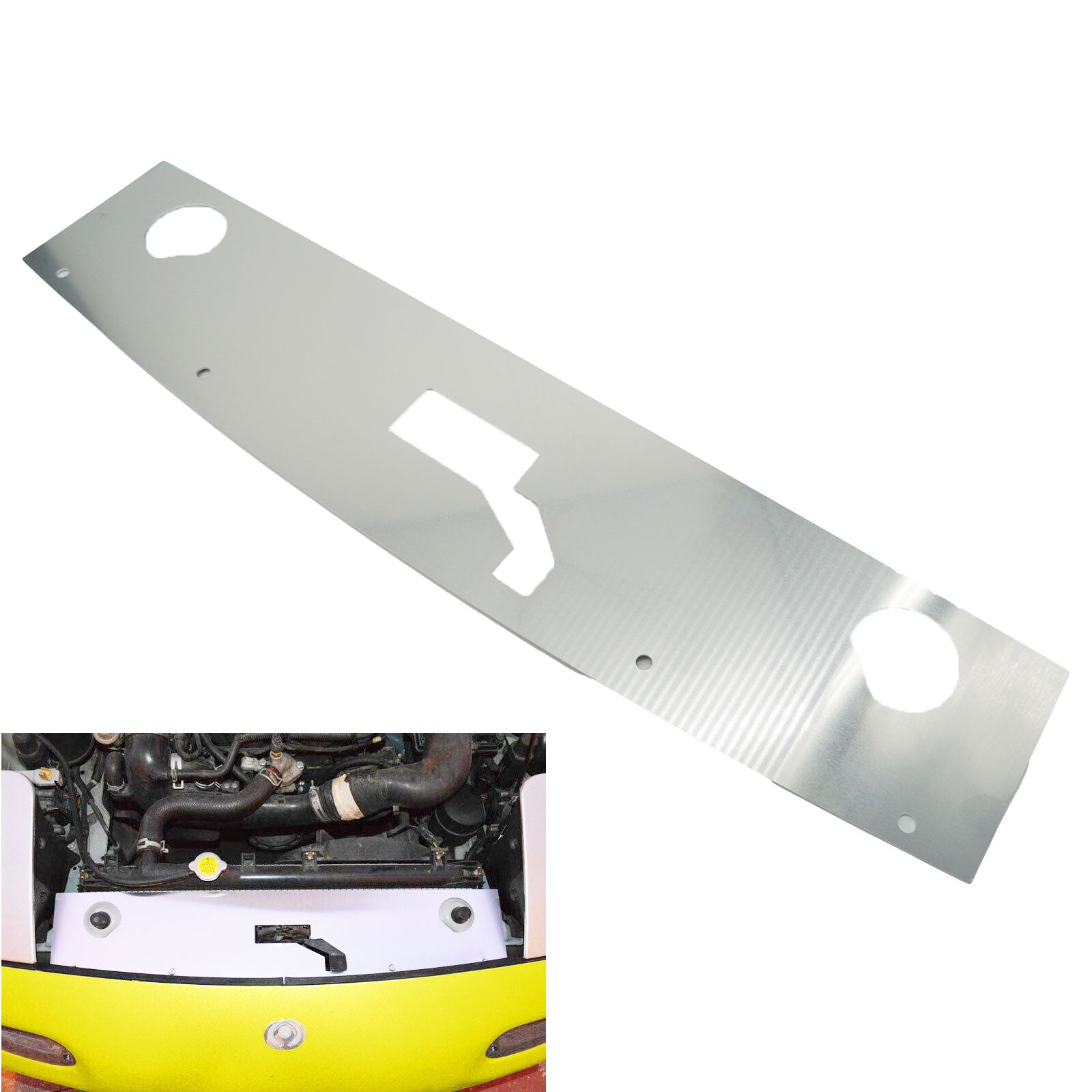 Radiator Cooling Panel Slam Cover Aluminum Mazda MX5 MK1 NA MX-5 Miata US - Bull Boost Performance