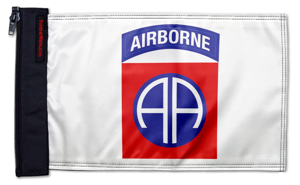 Airborne 82nd Division 12"x18" Forever Wave Flag for Golf Carts