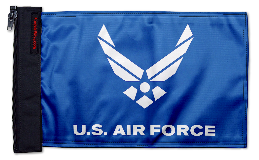 Air Force Blue12"x18" Forever Wave Flag for Bronco