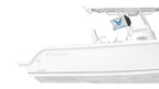 Air Force White12"x18" Forever Wave Flag for Boats