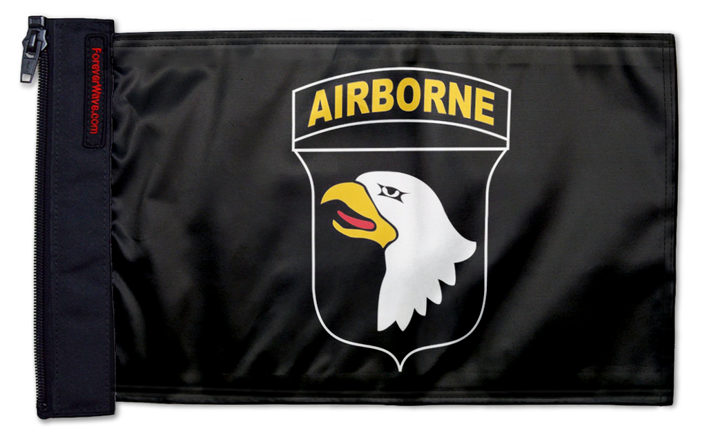 Airborne 101st Division 12"x18" Forever Wave Flag for Boats
