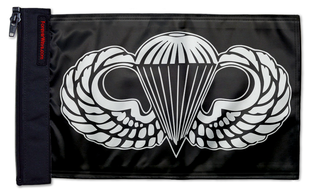 Airborne 12"x18" Forever Wave Flag for Jeep Wrangler TJ 1996-2006