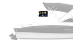 Armed Forces 12"x18" Forever Wave Flag for Boats