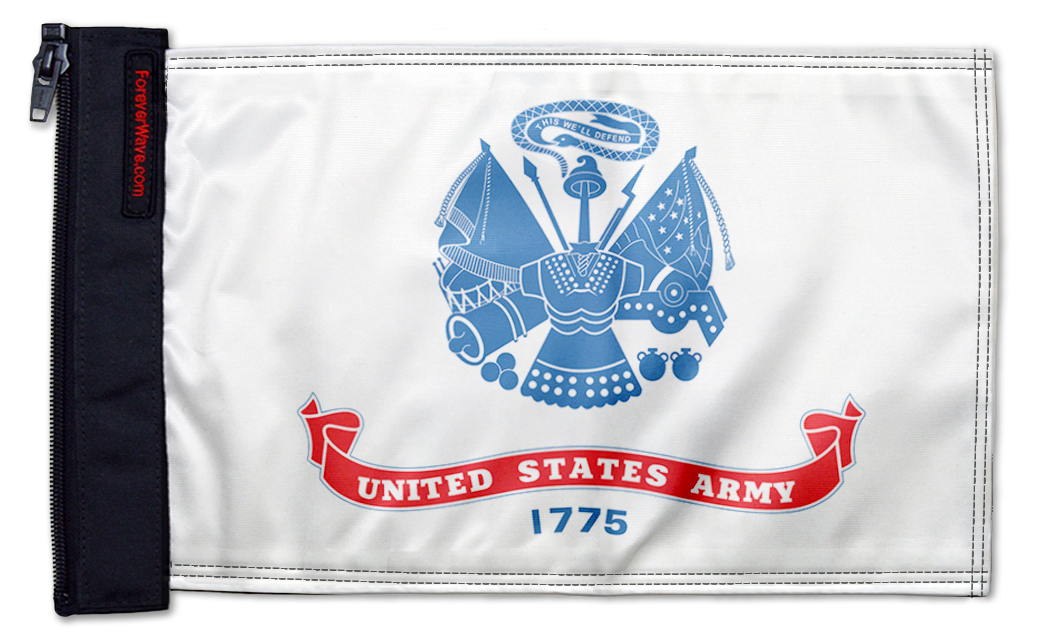 Army 12"x18" Forever Wave Flag for Jeep Wrangler TJ 1996-2006