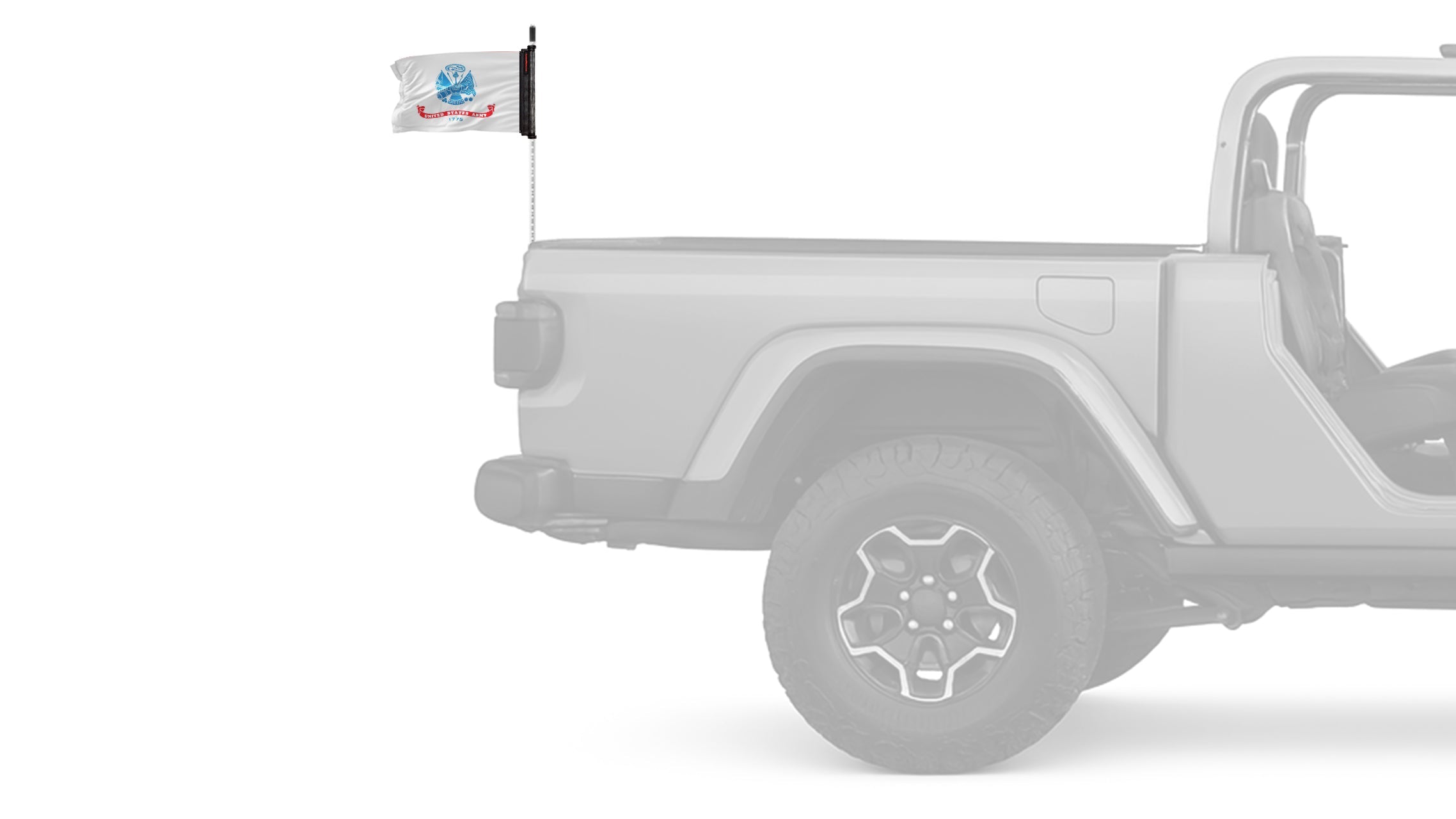 Army 12"x18" Forever Wave Flag for Jeep Wrangler TJ 1996-2006