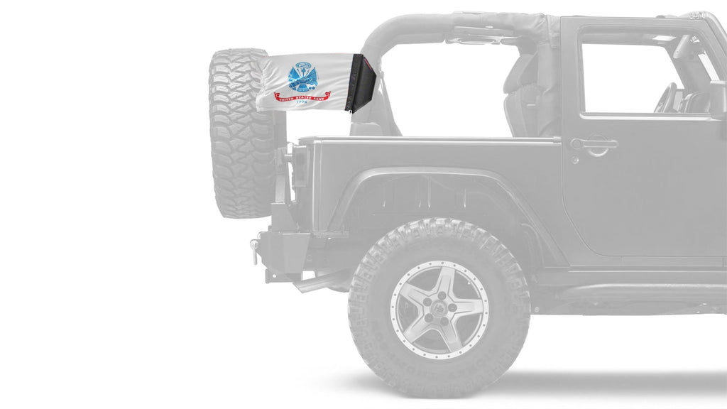 Army 12"x18" Forever Wave Flag for Jeep Wrangler TJ 1996-2006