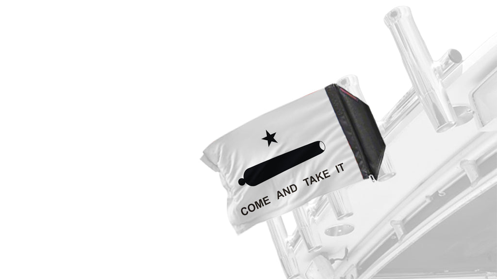 Gonzales 12"x18" Forever Wave Flag for Boats